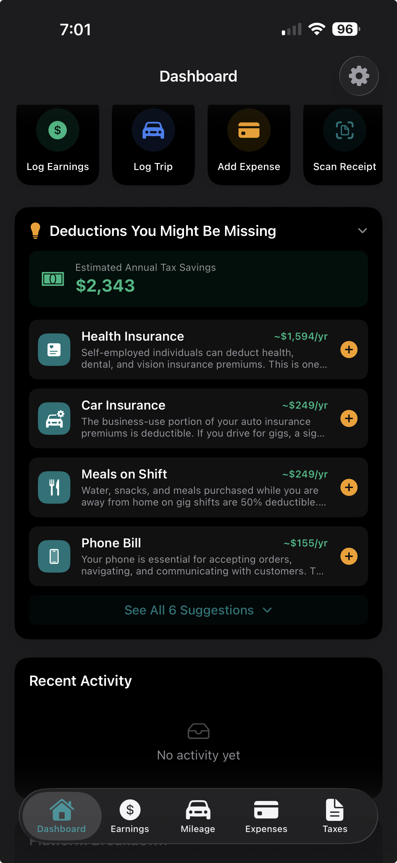 Deduction Suggestions